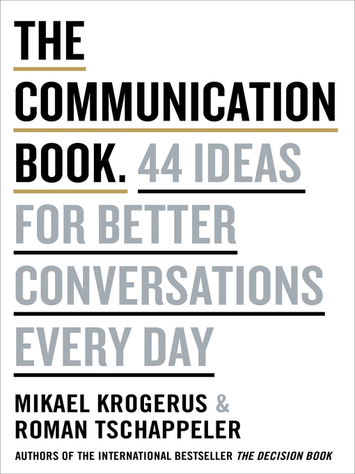 Title details for The Communication Book by Mikael Krogerus - Wait list